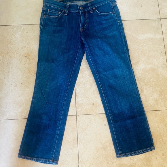 Citizens of Humanity COH Low Waist Cropped Kelly #063 Jeans Sz 26 x 24” inseam - Picture 2 of 7